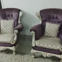 مبل سلطنتی ۷نفره|مبلمان خانگی و میز عسلی|فلاورجان, |دیوار