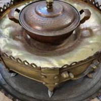 منقل برنجی قدیمی کهنه و کلکسیونی|کلکسیون اشیاء عتیقه|قم, بلوار امین و ساحلی|دیوار