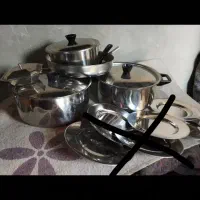 سرویس هفت پارچه استیل قدیمی