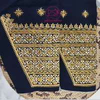 شلوار نخی .گلابتونی . کندوره خوسی با شلوار|لباس|میناب, |دیوار