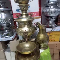 سماور زغالی قلم زنی|قوری، کتری، قهوهساز دستی|اسلامشهر, زرافشان|دیوار