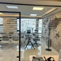 برچسب مات کن شیشه لوزی شش ضلعی کننده پارتیشن|مصالح و تجهیزات ساختمان|تهران, ستارخان|دیوار
