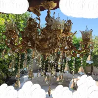 یک جفت لوستر کلاسیک|لوستر و چراغ آویز|برازجان, |دیوار