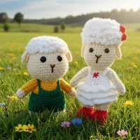عروسک های بافتنی دستساز