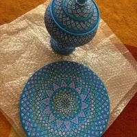 شکلات خوری و شیرینی خوری مینا کاری