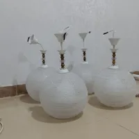 چهار عدد لامپ و دور لامپی|لوستر و چراغ آویز|بهبهان, |دیوار
