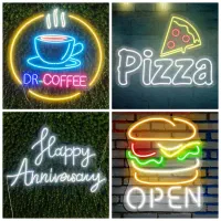 تابلو سازی نئون فلکسی نعون پلکسی ال ای دی تبلیغاتی