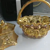 ظروف طلایی|صنایع دستی و سایر لوازم تزئینی|رشت, باهنر|دیوار