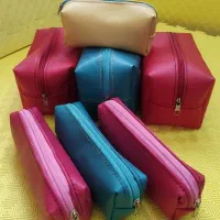 کیف لوازم آرایشی و جا مدادی چرم