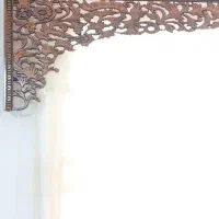 کتیبه چوبی پرده