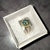 انگشتر نقره موزنایت روسی|جواهرات|قزوین, |دیوار