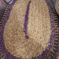 سینی جا برنجی دیس و اردوخوری جاکاردوسفره حصیری