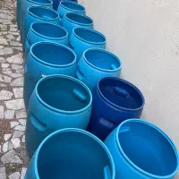 ۴۰ عدد بشکه ۷۰ لیتری بدون دری