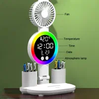 چراغ مطالعه LED رومیزی با پنکه خنک کننده (اصل)