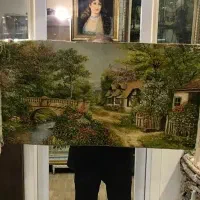 تابلو فرش تبریز منظره