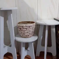 میز چوبی زیر گلدان ۳عداد ۳۰۰تومان