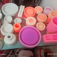 تعدادی قالب سیلیکونی مخصوص سنگ مصنوعی