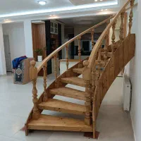 پایه نرده چوبی  خراطی  سندبلاست|خدمات پیشه و مهارت|رشت, کوی طالقانی|دیوار