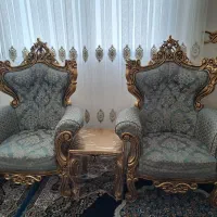 مبل چوب گردو|مبلمان خانگی و میز عسلی|قم, باغ شریفی|دیوار