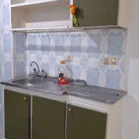 کابینت فلزی با سینک و هود