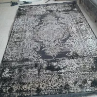 فرشینه طوسی و مشکی سالم