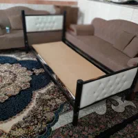 تخت خواب یکنفره فلزی