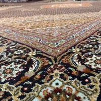 (فرش حق زاده)جفت فرش۹متری ماهی۴۰رج زمینه سرمه ای|فرش|تبریز, |دیوار