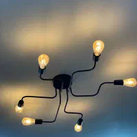 فروش ۴جفت لوستر دوشاخه و یک عدد لوستر ۶شاخه