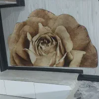 فرش و پادری سه بعدی گل رز زرباف|فرش|تهران, مخصوص|دیوار