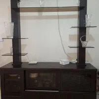 میز تلوزیون و دکوری شیشه دار