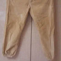 شلوار قهوه ای کتان