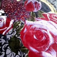 پتو دو نفره گل برجسته نو و سالم