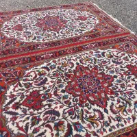 یه جفت فرش دستباف ۶متری زمینه کرم تاجری|فرش|تبریز, |دیوار