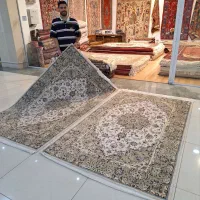 جفت قالی ۴متری کاشان دستباف لچک ترنج