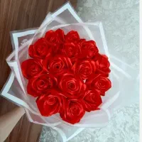 دسته گل روبانی 1تا100شاخه ای