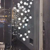 لوستر لاینر کریستالی|لوستر و چراغ آویز|شیراز, شهرک فجر|دیوار