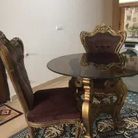 میز وصندلی منبت اصفهان|میز و صندلی غذاخوری|گنبد کاووس, |دیوار