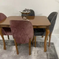 میز نهار خوری چهار نفره|میز و صندلی غذاخوری|شاندیز, |دیوار