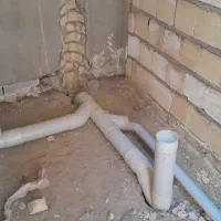 تاسیسات ساختمانی لوله کشی آب و فاضلاب|خدمات پیشه و مهارت|اصفهان, آبشار|دیوار