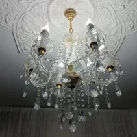 لوستر 6شاخه کریستالی