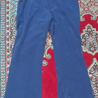 شلوار پارچه ای کرپ پارکر زنانه رنگ سرمه ای سایز۴۶