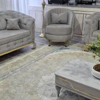 یک دست مبل ۸ نفره درحد نو با جلو مبلیش