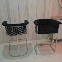 دوعدد صندلی اپن استیل سالم استفاده نشده زیاد فروشی