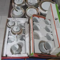 چینی مقصود سانی طلایی ۹۴پارچه ۱۲ نفره