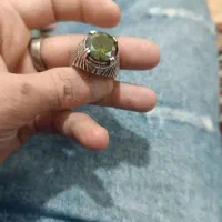 انگشتر نقره قدیمی با مهر ساخت دست ساز