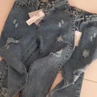 دو عدد شلوار مام استایل زاپدار نو