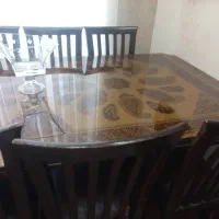 میز غذا خوری ۸ نفره چوبی در حد|میز و صندلی غذاخوری|فولادشهر, B6|دیوار