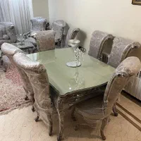 فروش فوری مبلمان سلطنتی چوب گردو (کاملاً نو)|مبلمان خانگی و میز عسلی|تهران, شمس‌آباد|دیوار