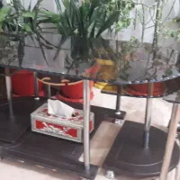 میز شیشهای مبلی