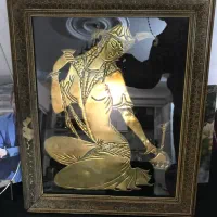 مس کار دست با قاب خاتم بسیار قدیمی